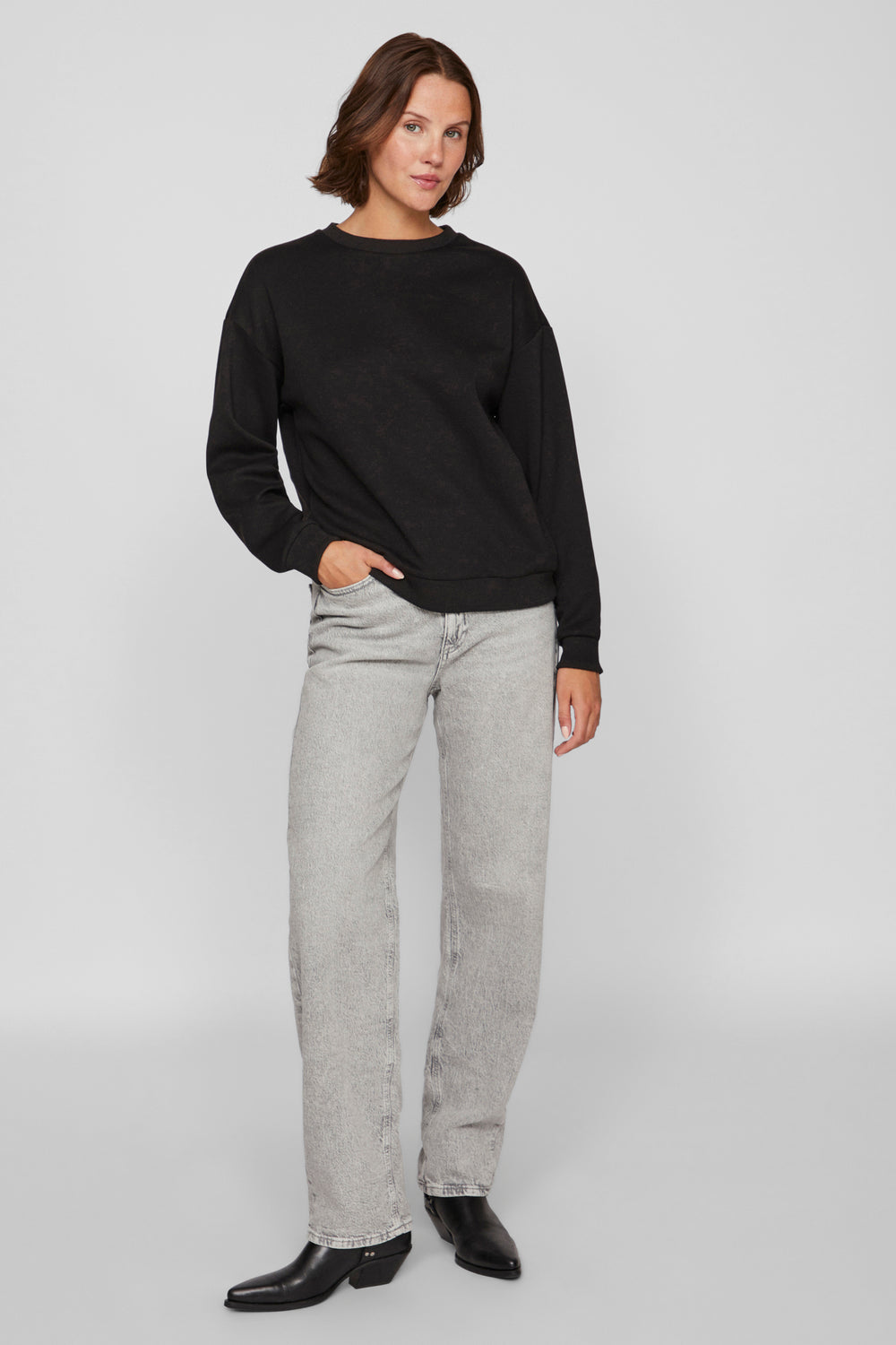 Sweat col rond Noir - VILA®