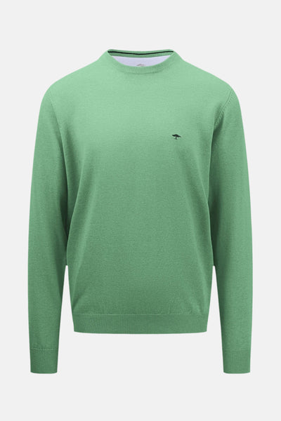 Pull col rond VERT - FYNCH-HATTON