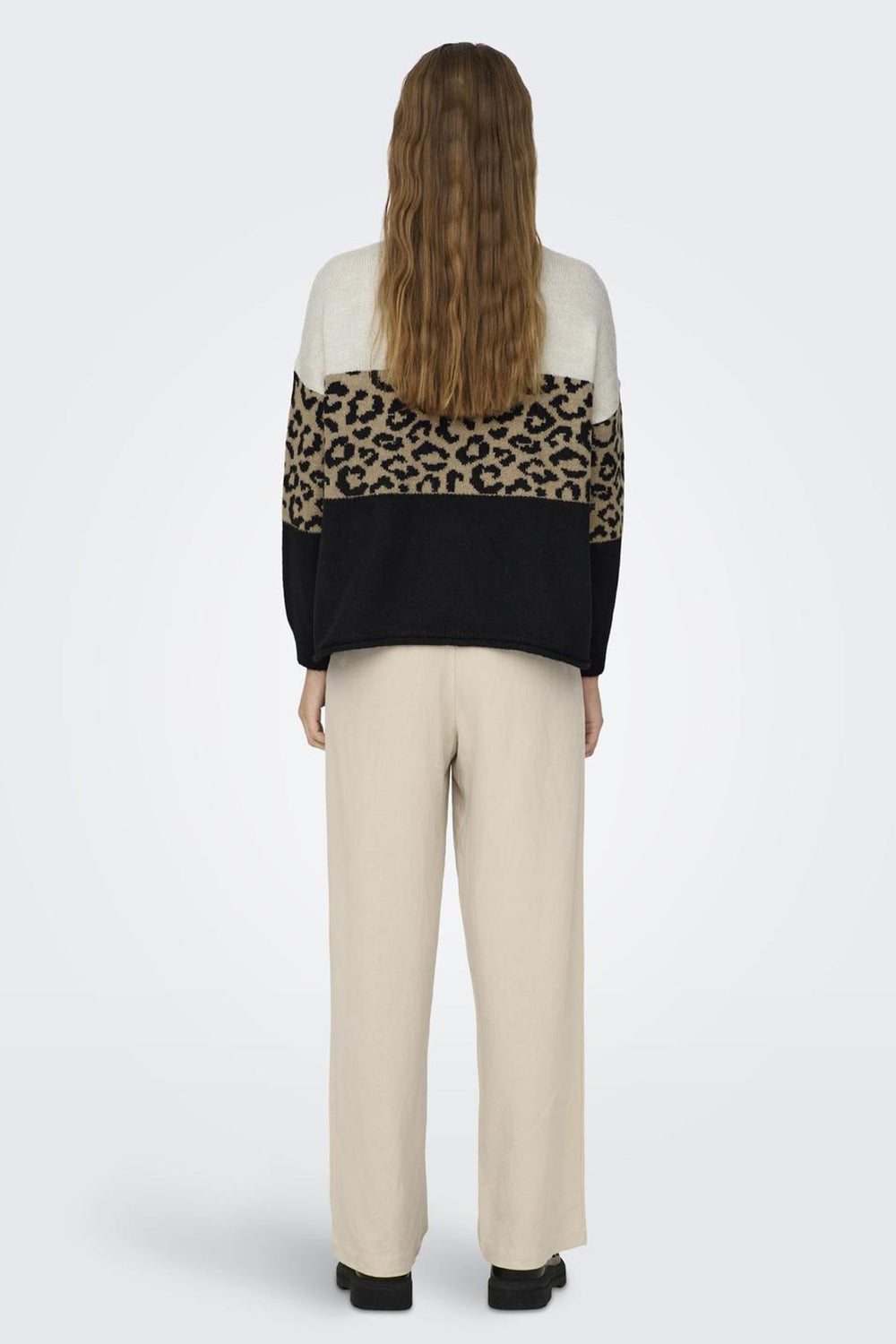 Pull col rond Brun - ONLY®