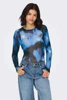 T-shirt (lange mouwen) Blauw - JDY