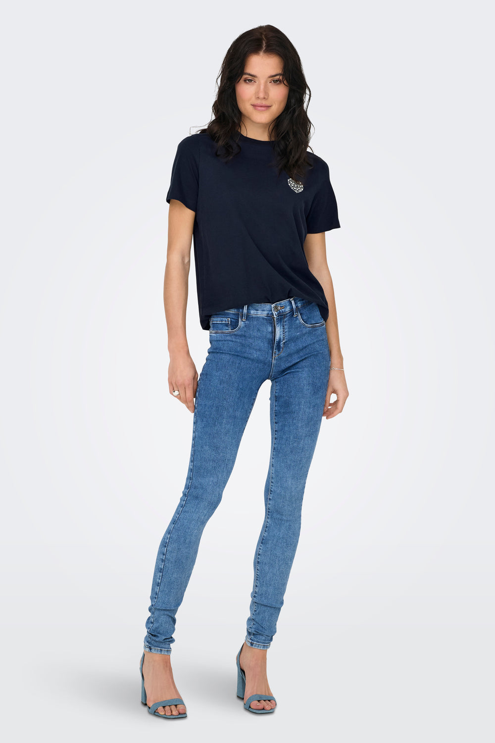 Top (manches courtes) Bleu - JDY