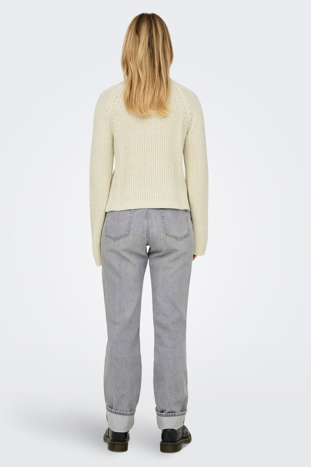 Pull col rond Écru - JDY