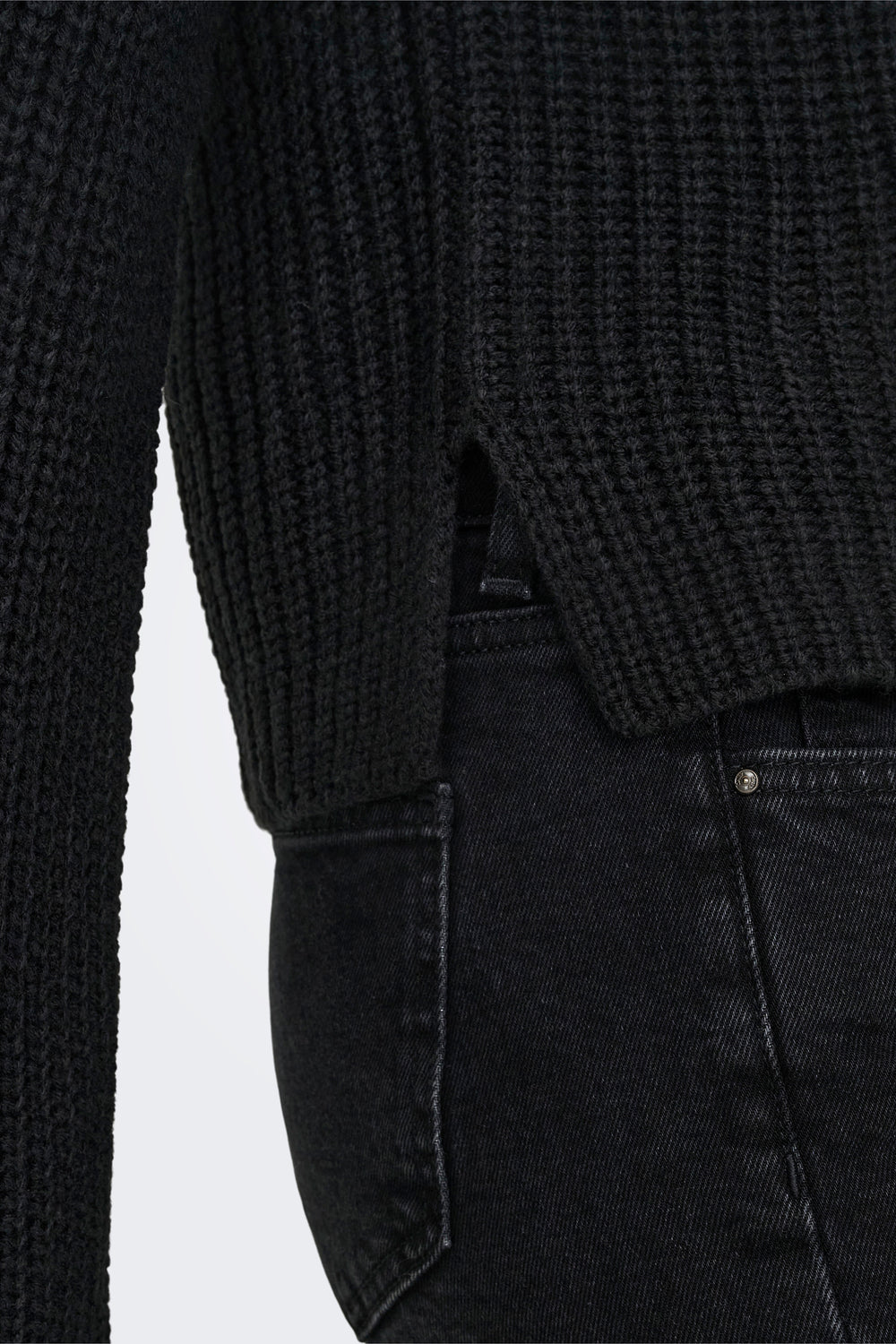 Pull col rond Noir - JDY