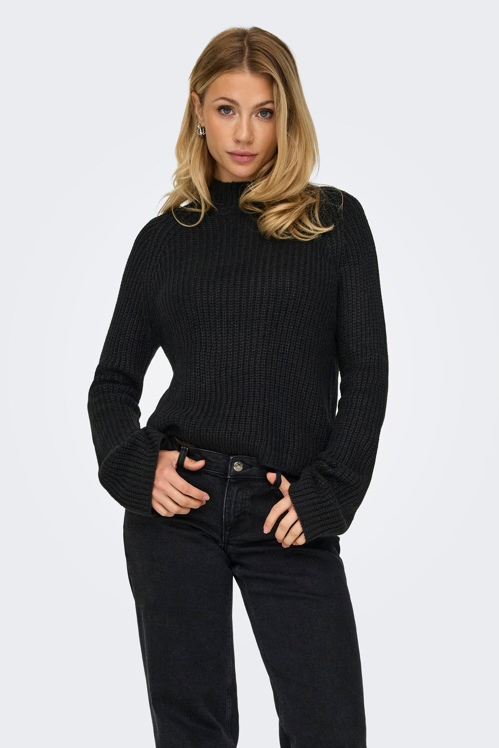 Pull col rond Noir - JDY