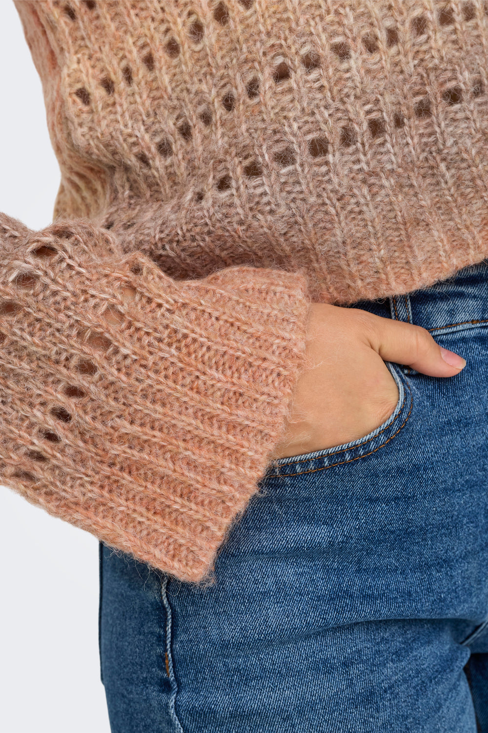 Pull col rond Orange - ONLY®