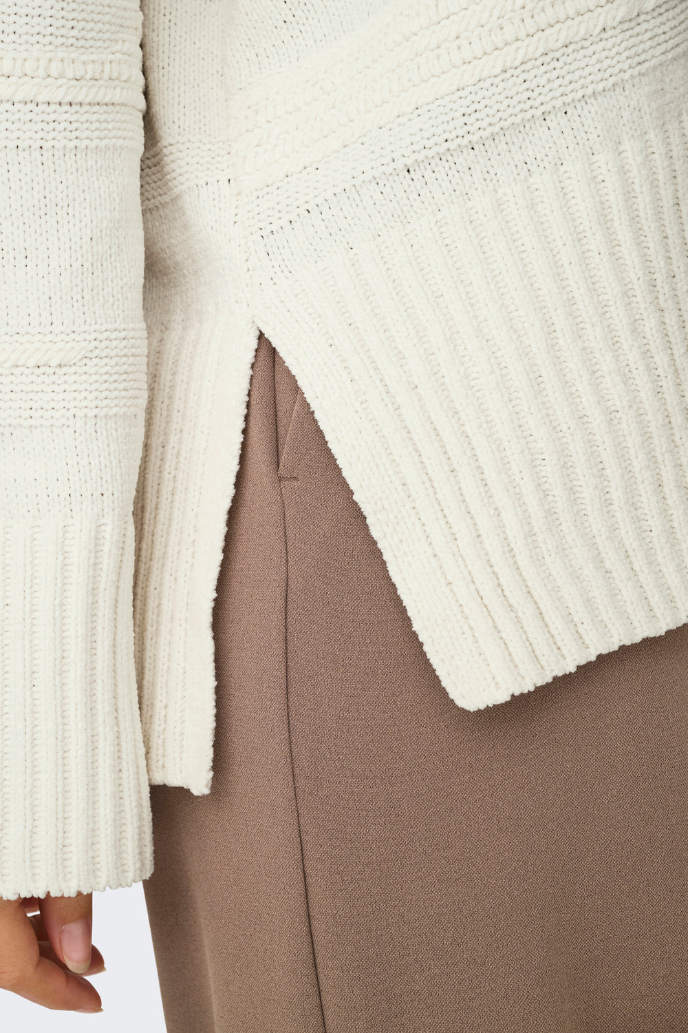 Pull col montant Blanc - ONLY®