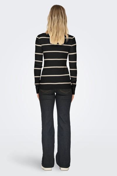Pull col rond Noir - ONLY®