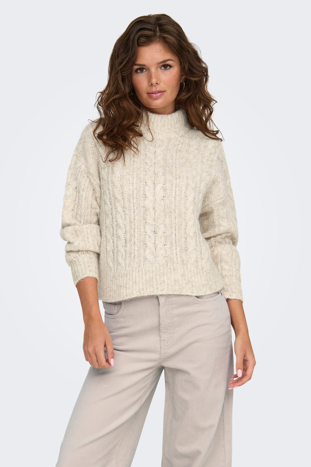 Trui met ronde hals Beige - ONLY®