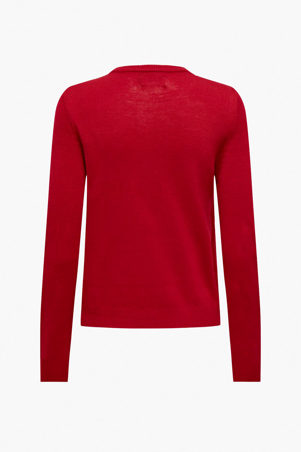 Pull col rond Rouge - ONLY®