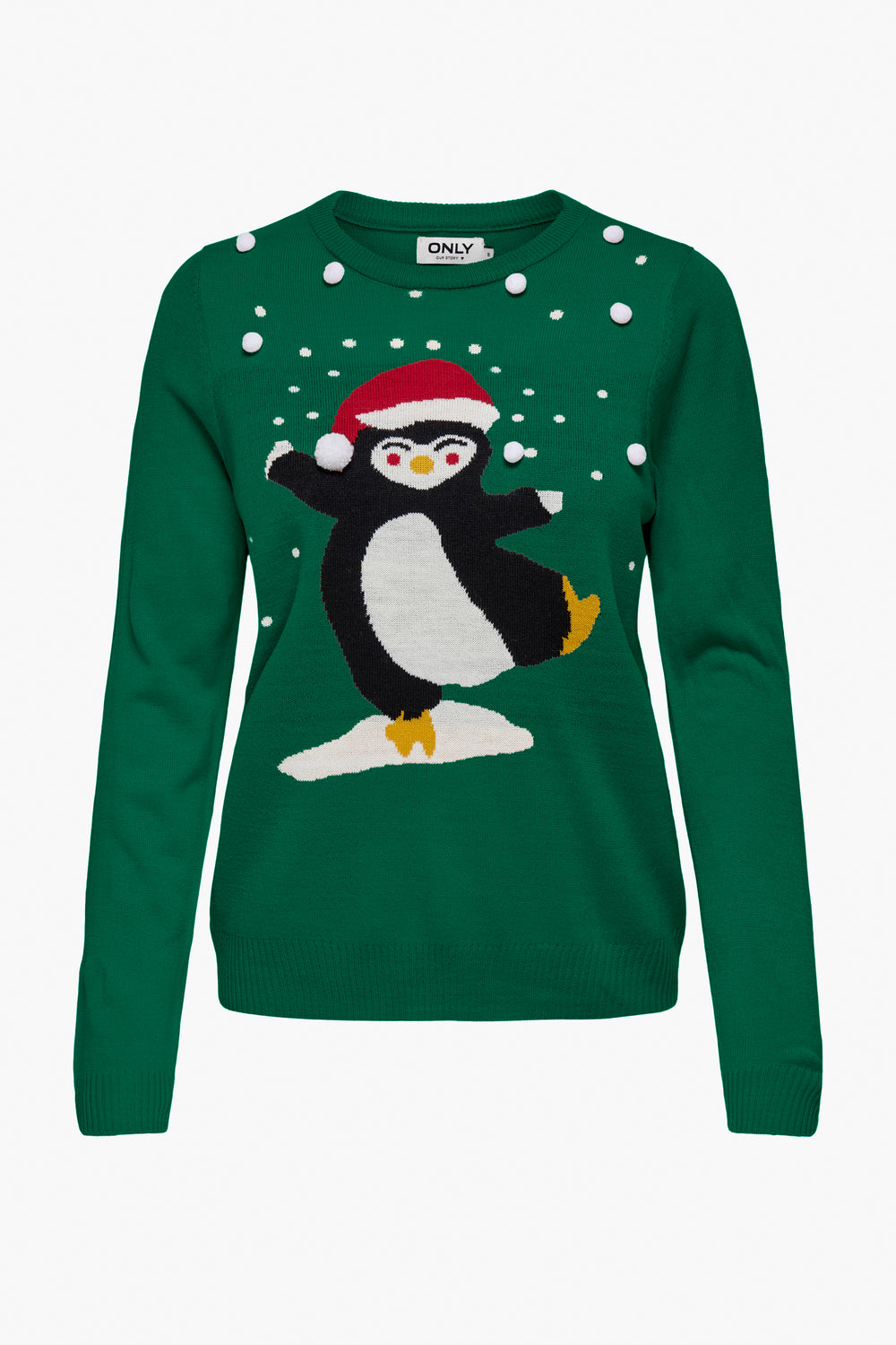 Pull col rond Vert - ONLY®