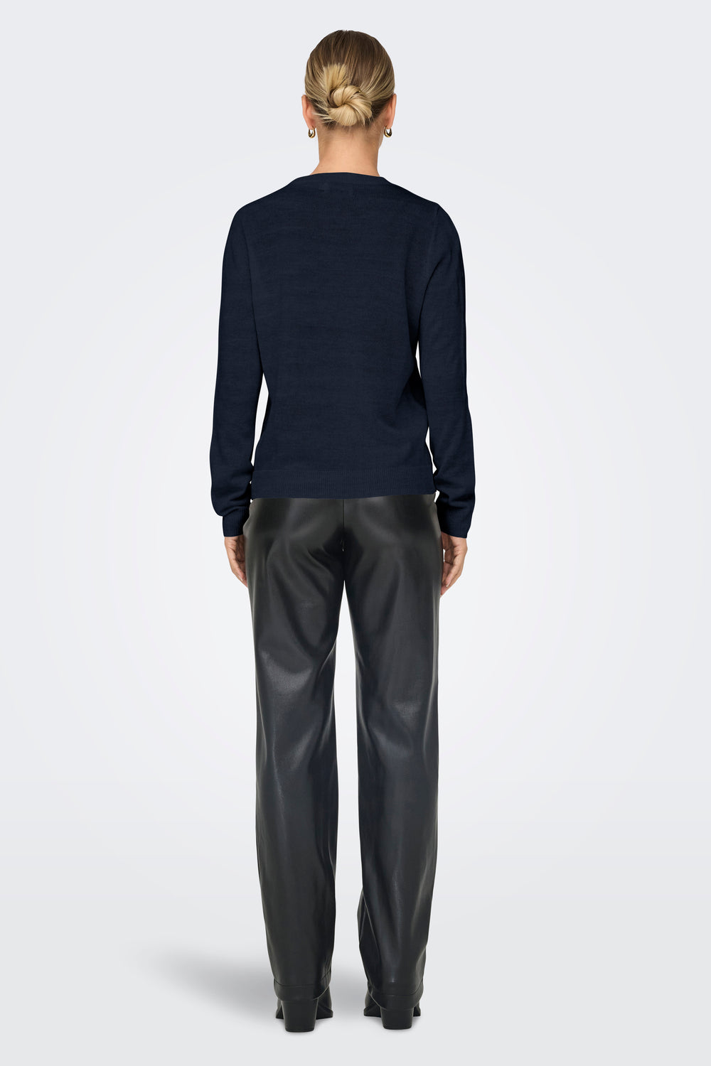 Pull col rond Bleu - ONLY®
