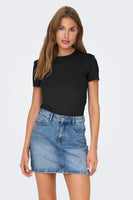 Top uni manches courtes Noir - ONLY®
