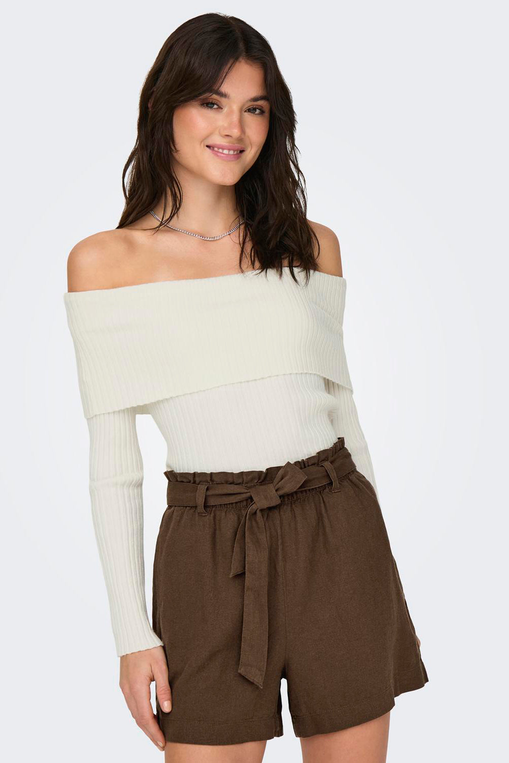 Pull (offshoulder) Écru - JDY