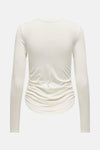 Top uni manches longues Blanc - ONLY®