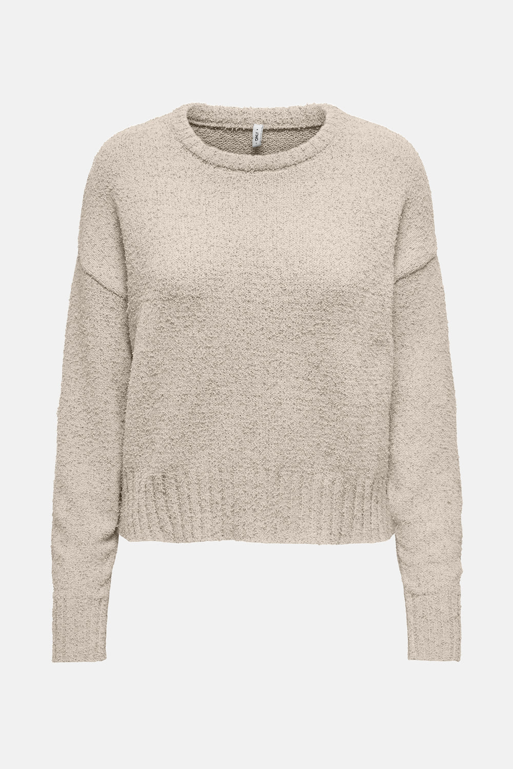 Pull col rond Beige - ONLY®