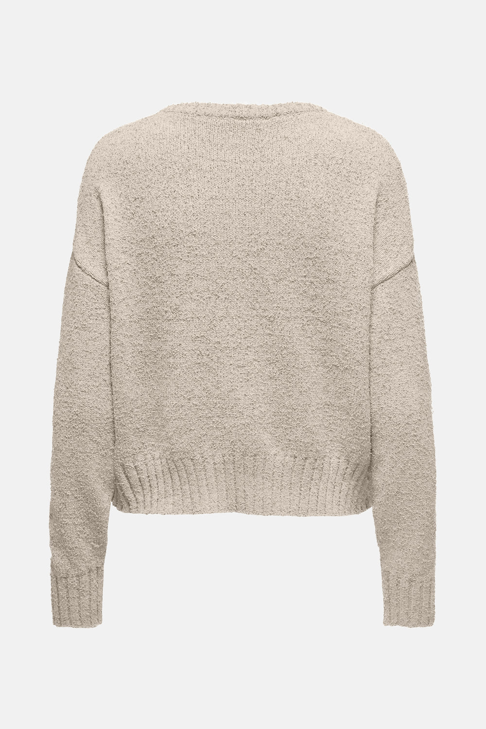 Pull col rond Beige - ONLY®