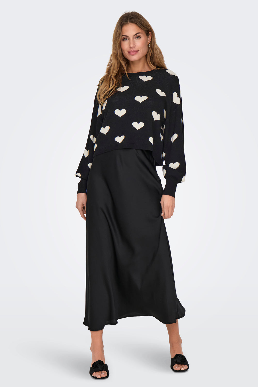 Pull col rond Noir - ONLY®
