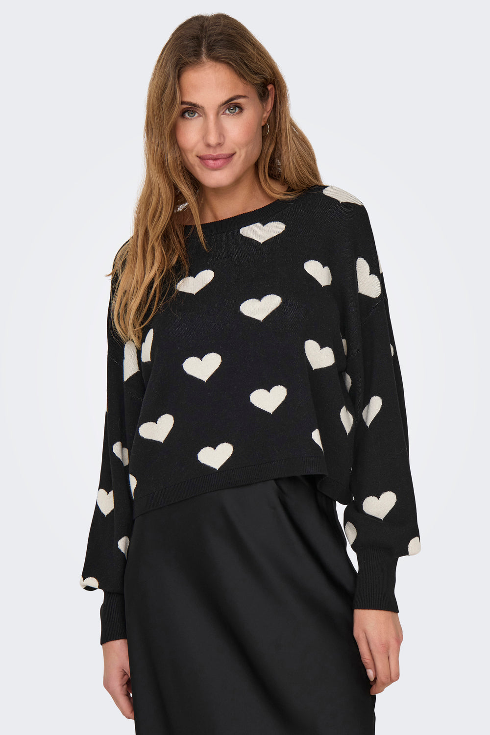 Pull col rond Noir - ONLY®