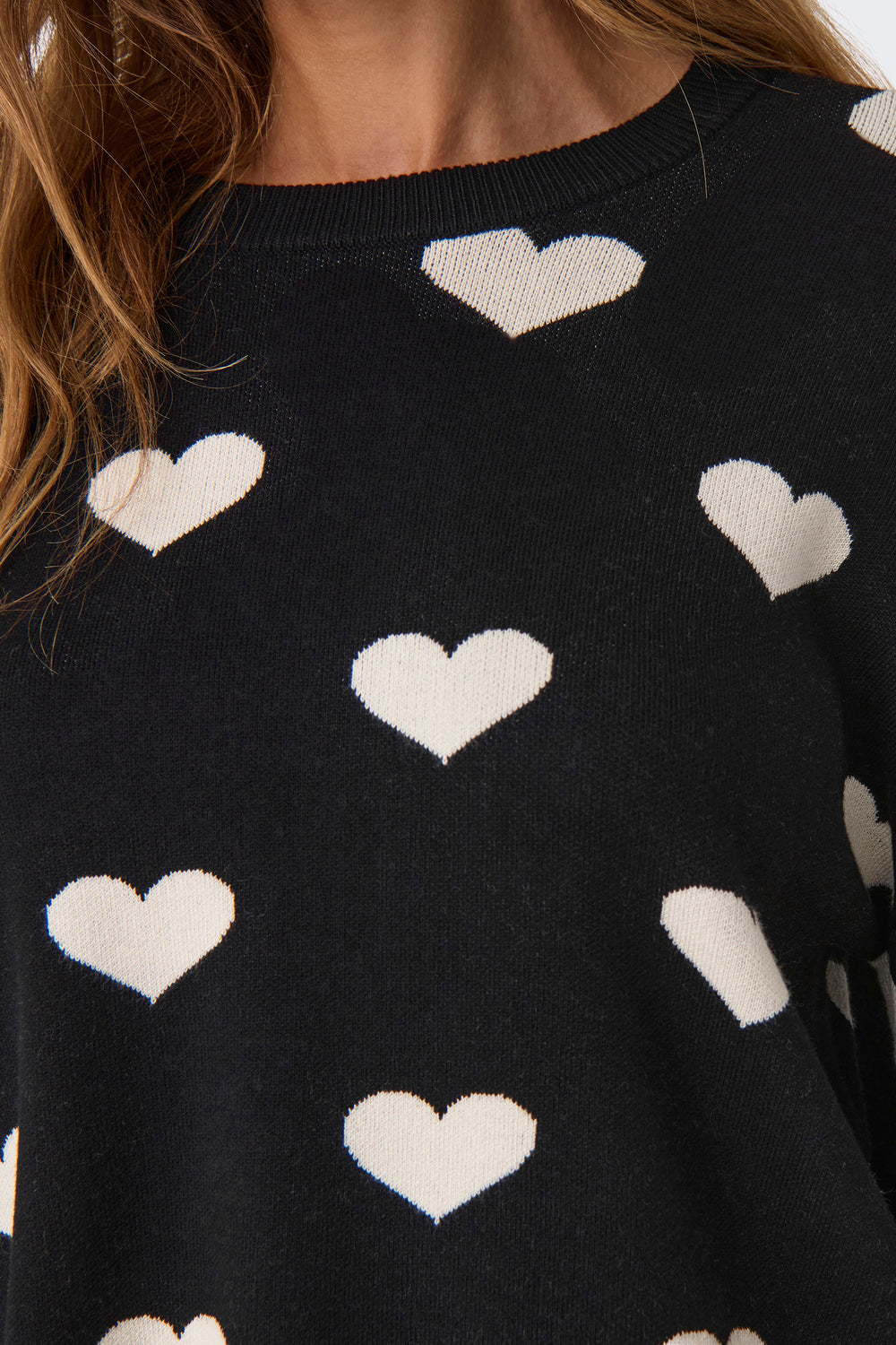 Pull col rond Noir - ONLY®