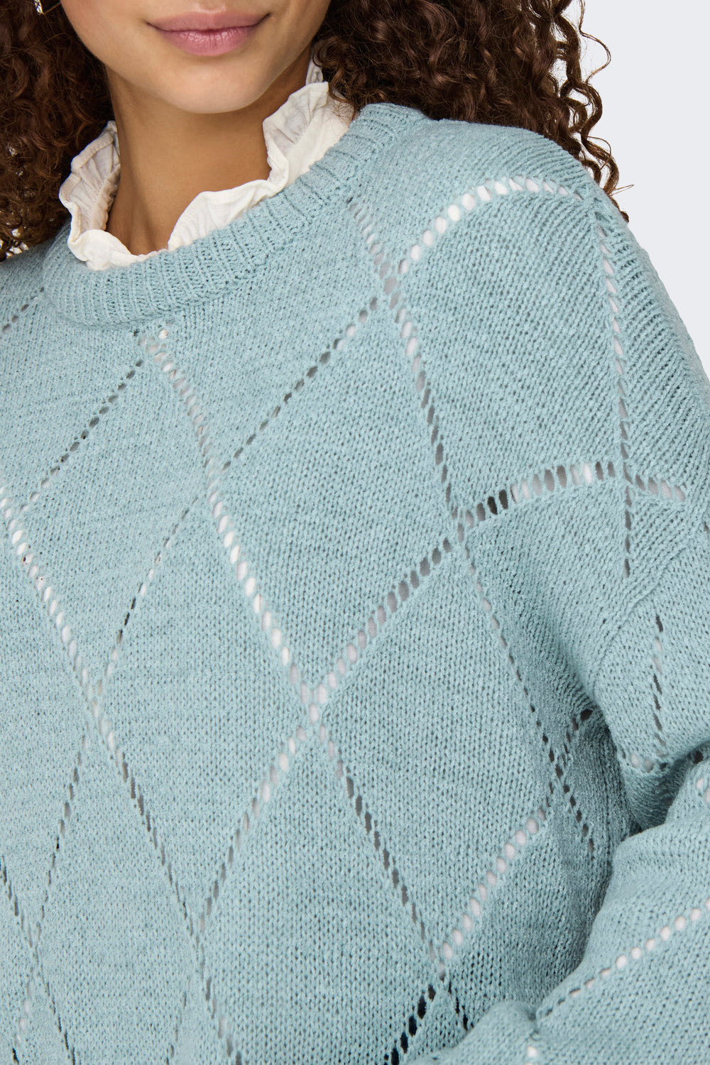 Pull col rond Gris - ONLY®