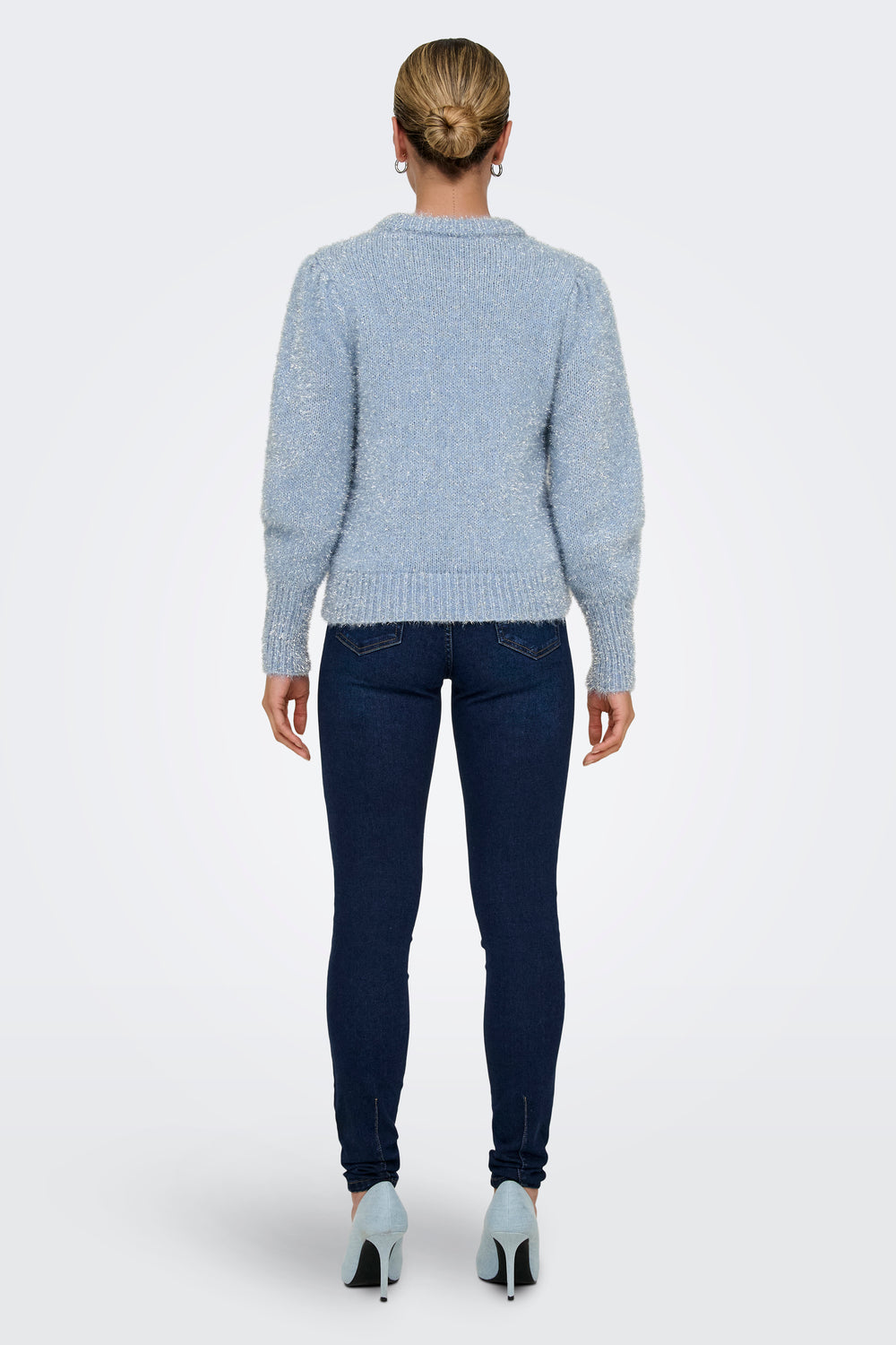 Pull col rond Bleu - ONLY®