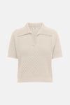 Dames tops polo korte mouw Écru - ONLY®