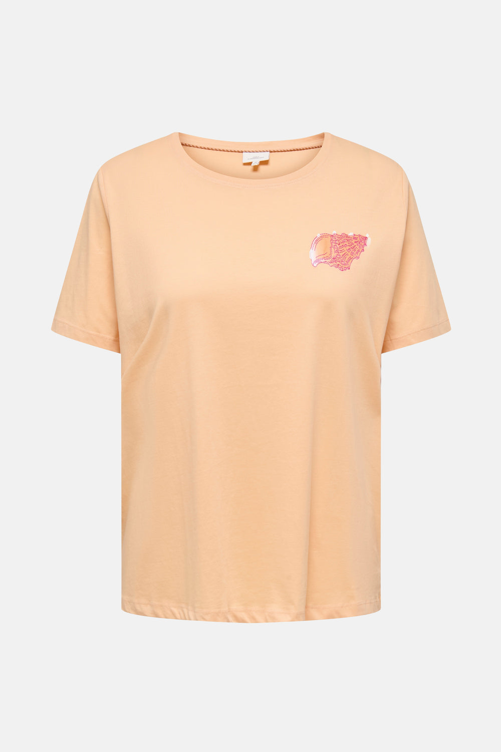 Top uni manches courtes Orange - CARMAKOMA