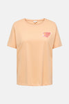 Top uni manches courtes Orange - CARMAKOMA