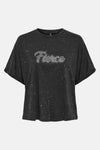 Top uni manches courtes Noir - ONLY®