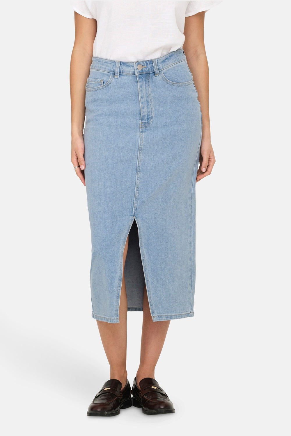 Jupe longue LIGHT BLUE DENIM - JDY