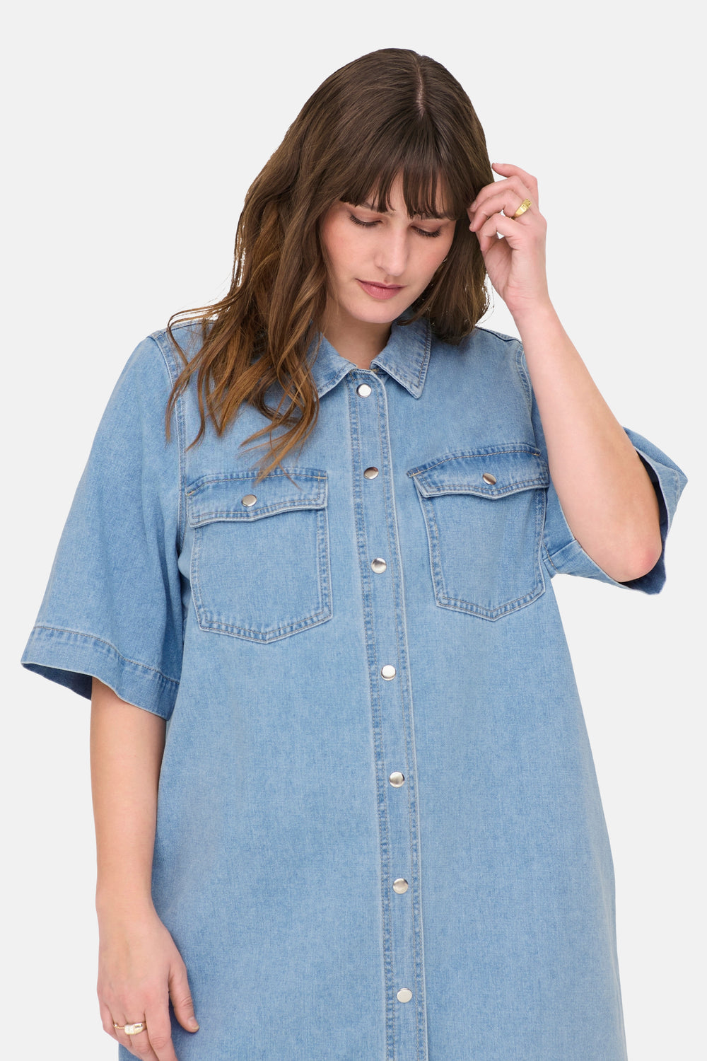 Robe LIGHT BLUE DENIM - CARMAKOMA