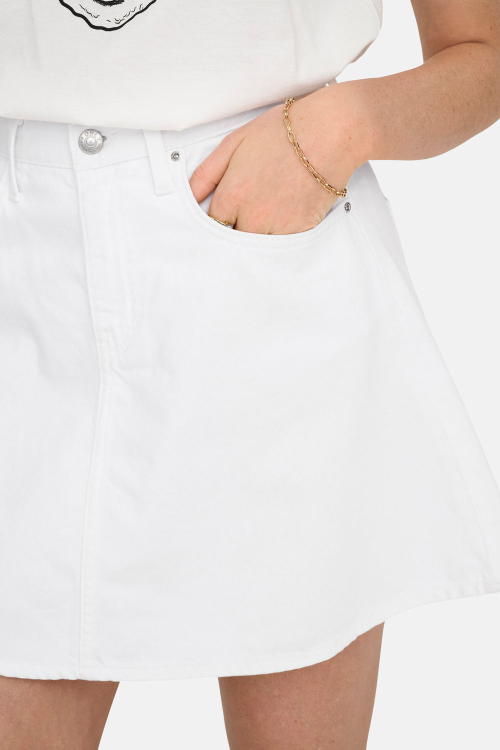 Jupe courte Blanc - ONLY®