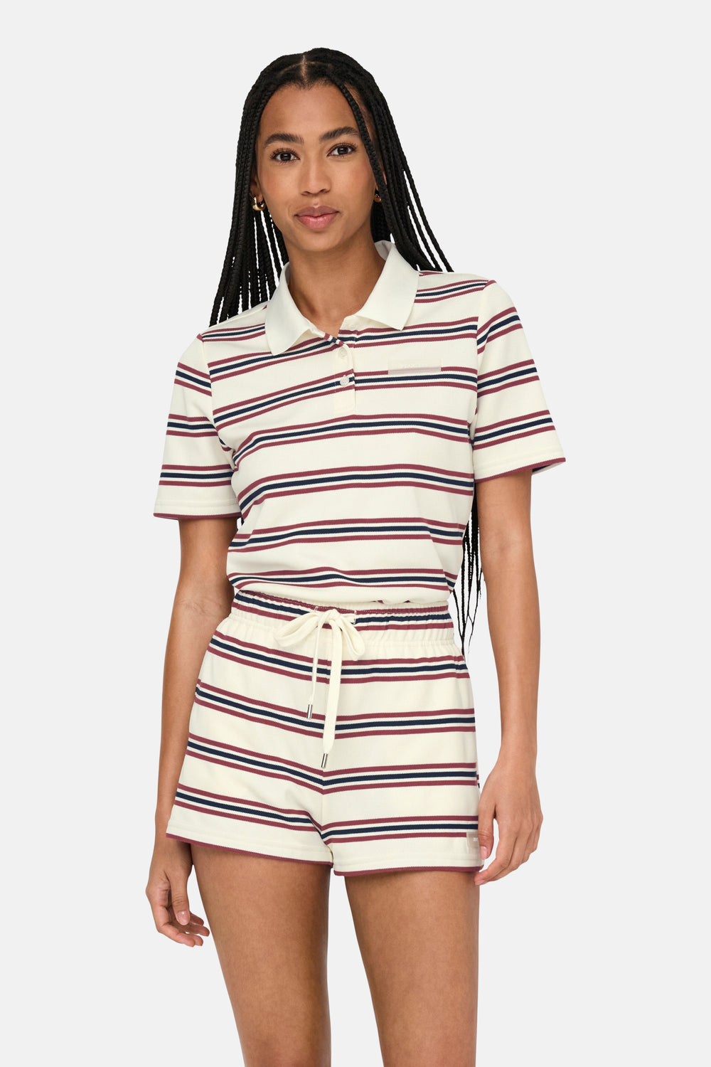 Dames tops polo korte mouw Multicolore - ONLY®
