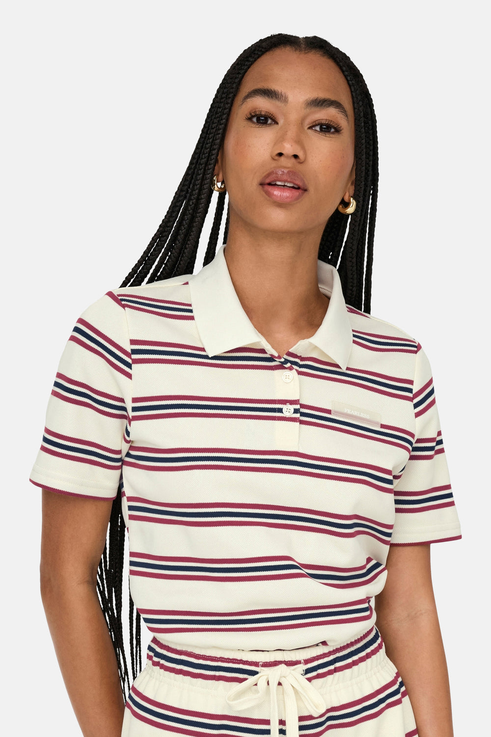 Dames tops polo korte mouw Multicolore - ONLY®