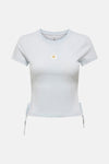 Top uni manches courtes Bleu - ONLY®
