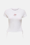 Top uni manches courtes Blanc - ONLY®