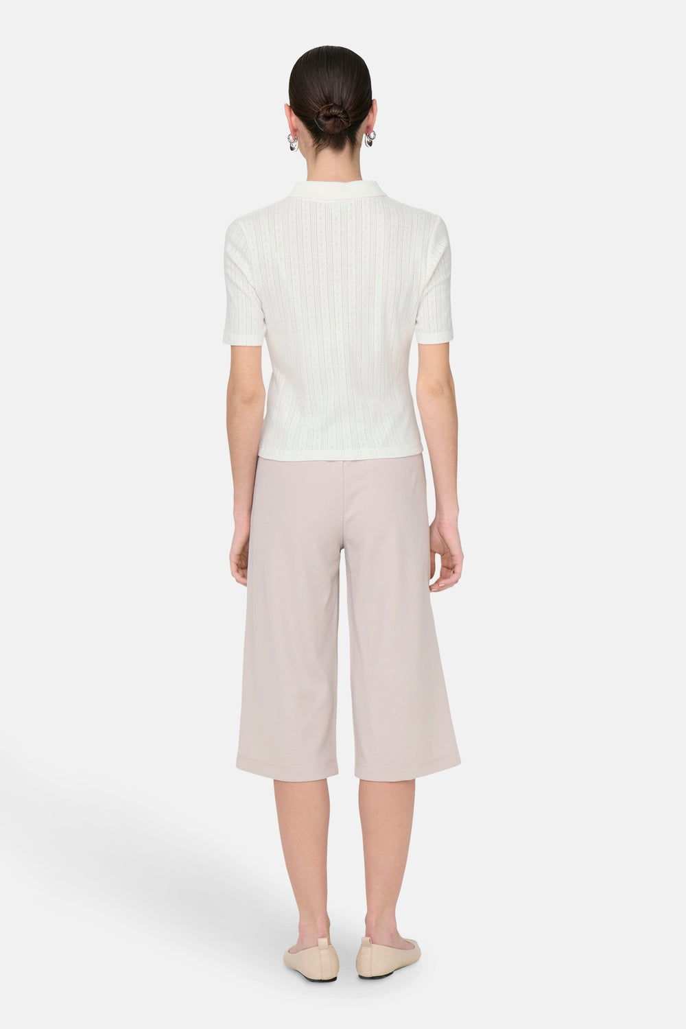 Dames tops polo korte mouw Blanc - JDY