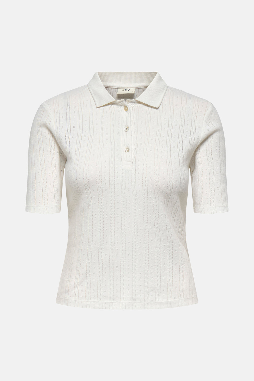 Dames tops polo korte mouw Blanc - JDY