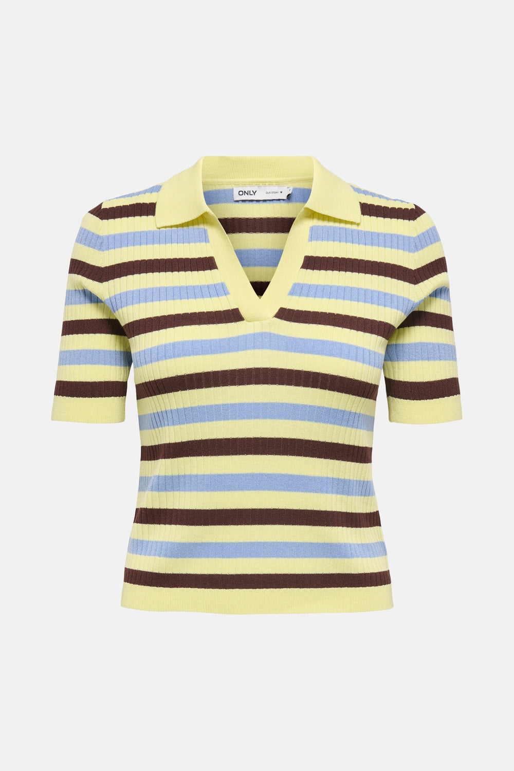 Dames tops polo korte mouw Jaune - ONLY®