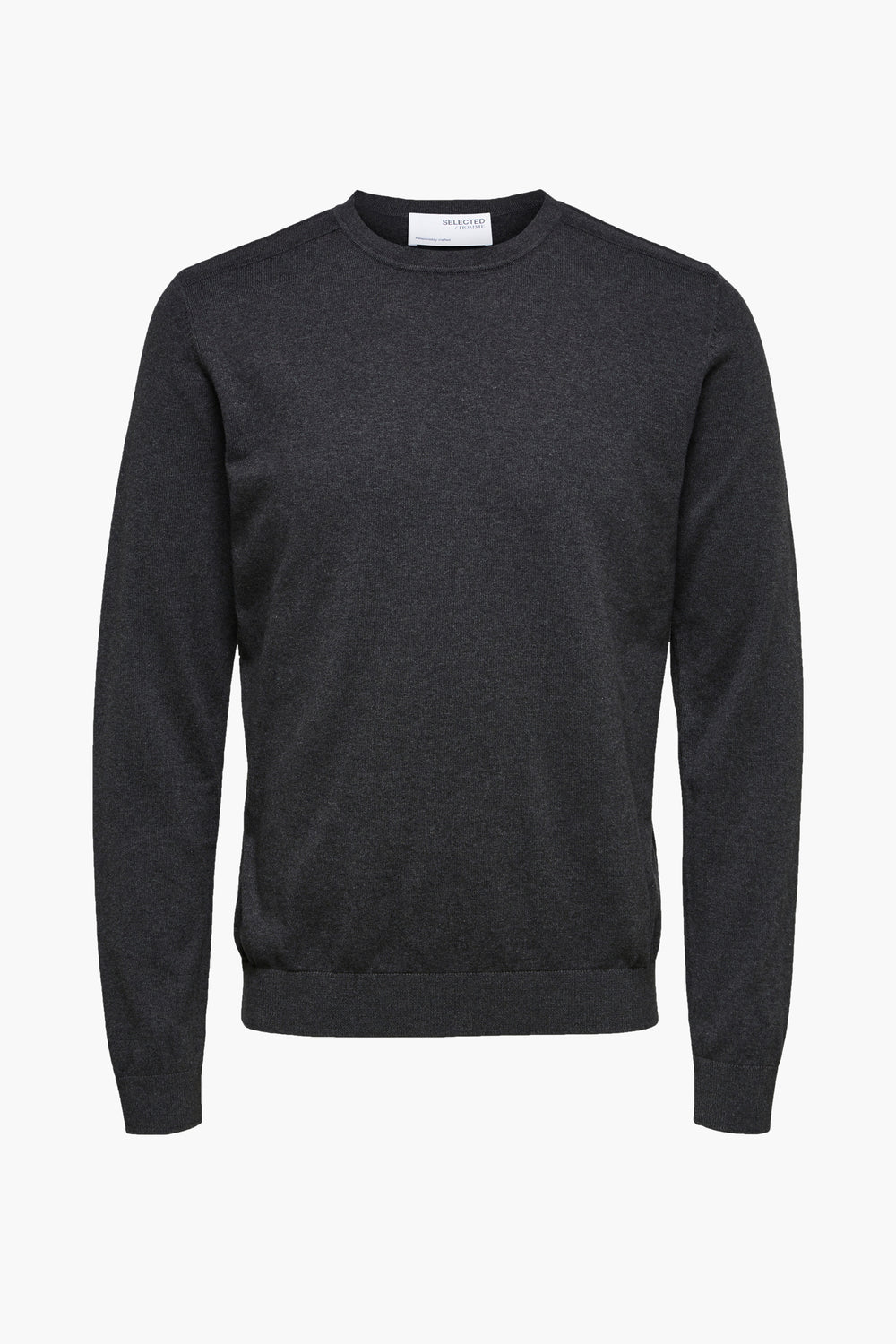 Trui met ronde hals Grijs - SELECTED