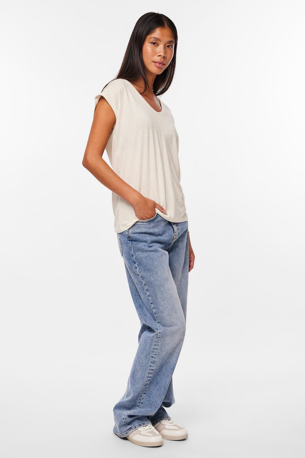 T-shirt (korte mouwen) Wit - PIECES®