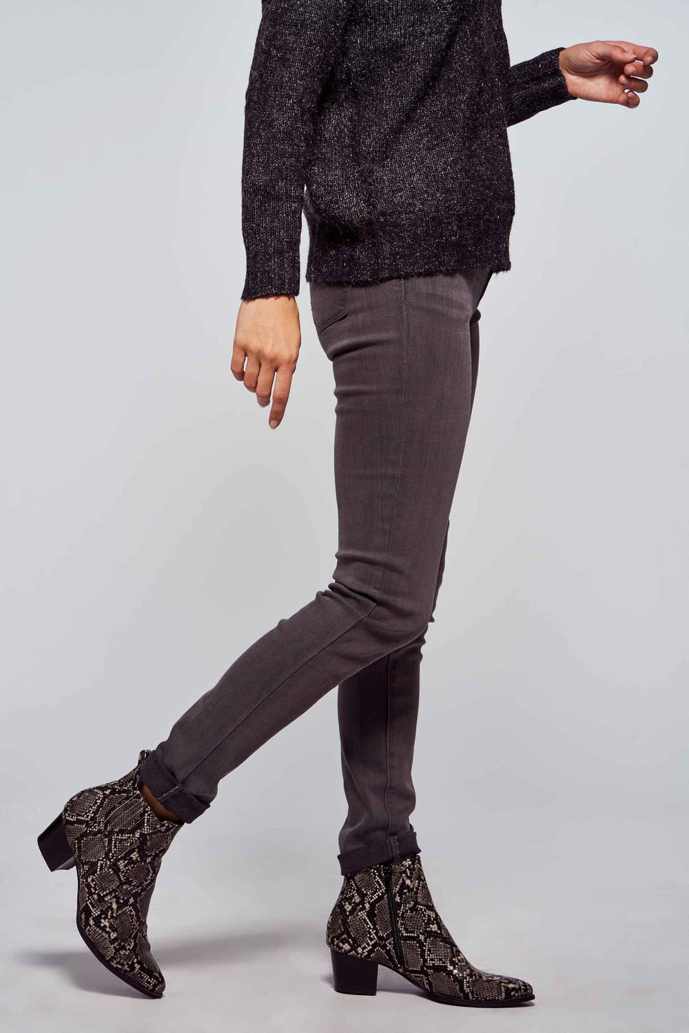 Jean skinny DARK GREY DENIM - Morgan de Toi