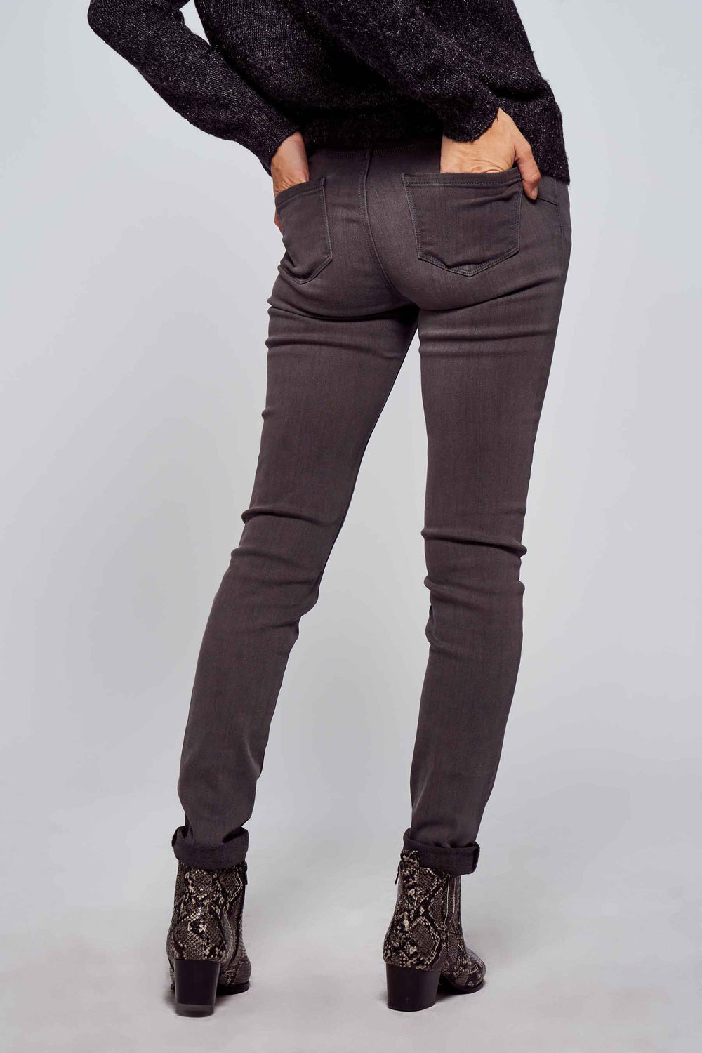 Jean skinny DARK GREY DENIM - Morgan de Toi