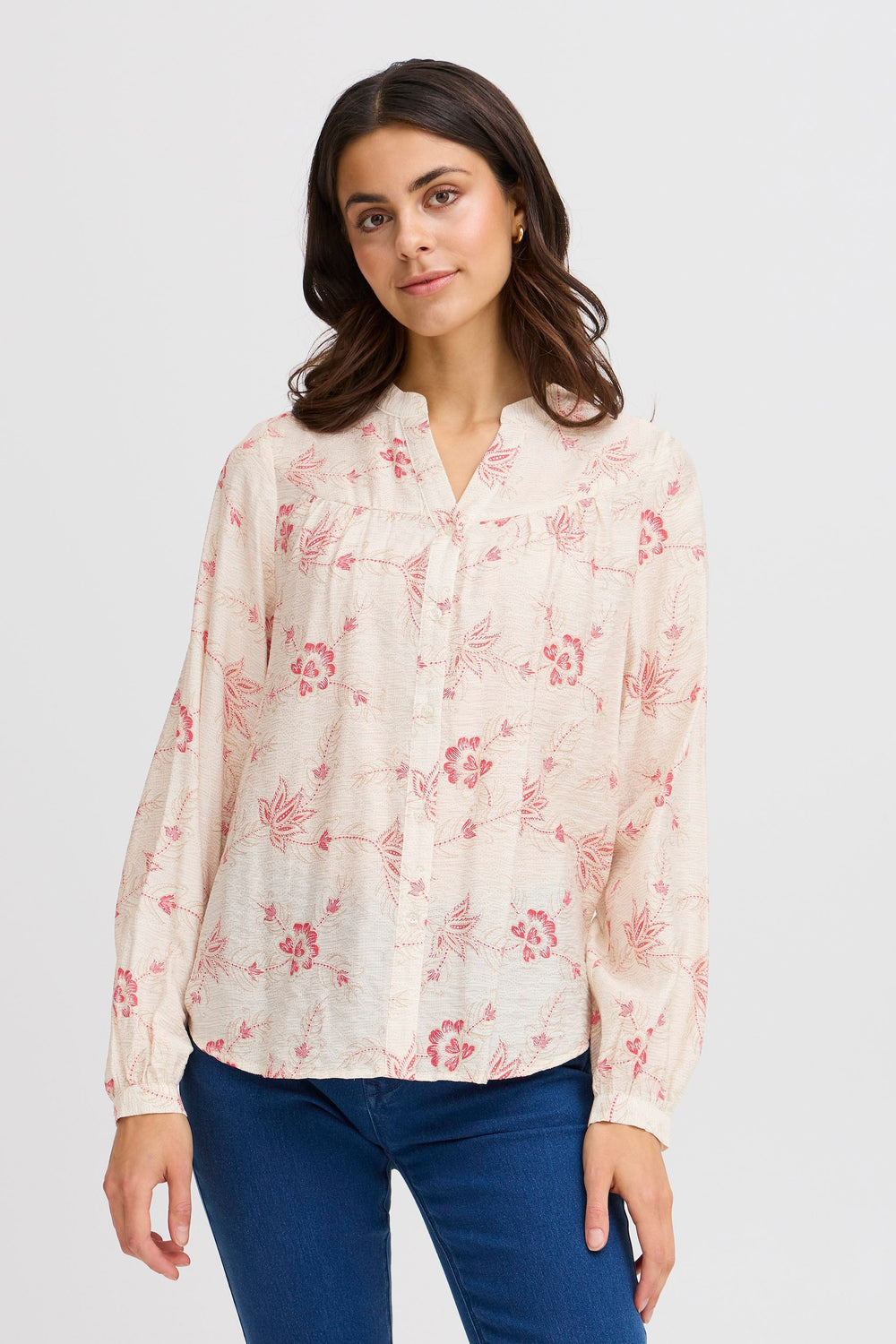 Blouse (lange mouwen) Multicolor - Fransa®