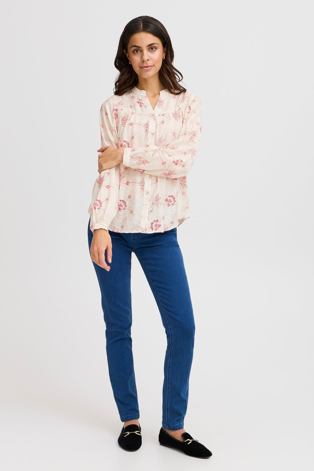 Blouse (lange mouwen) Multicolor - Fransa®