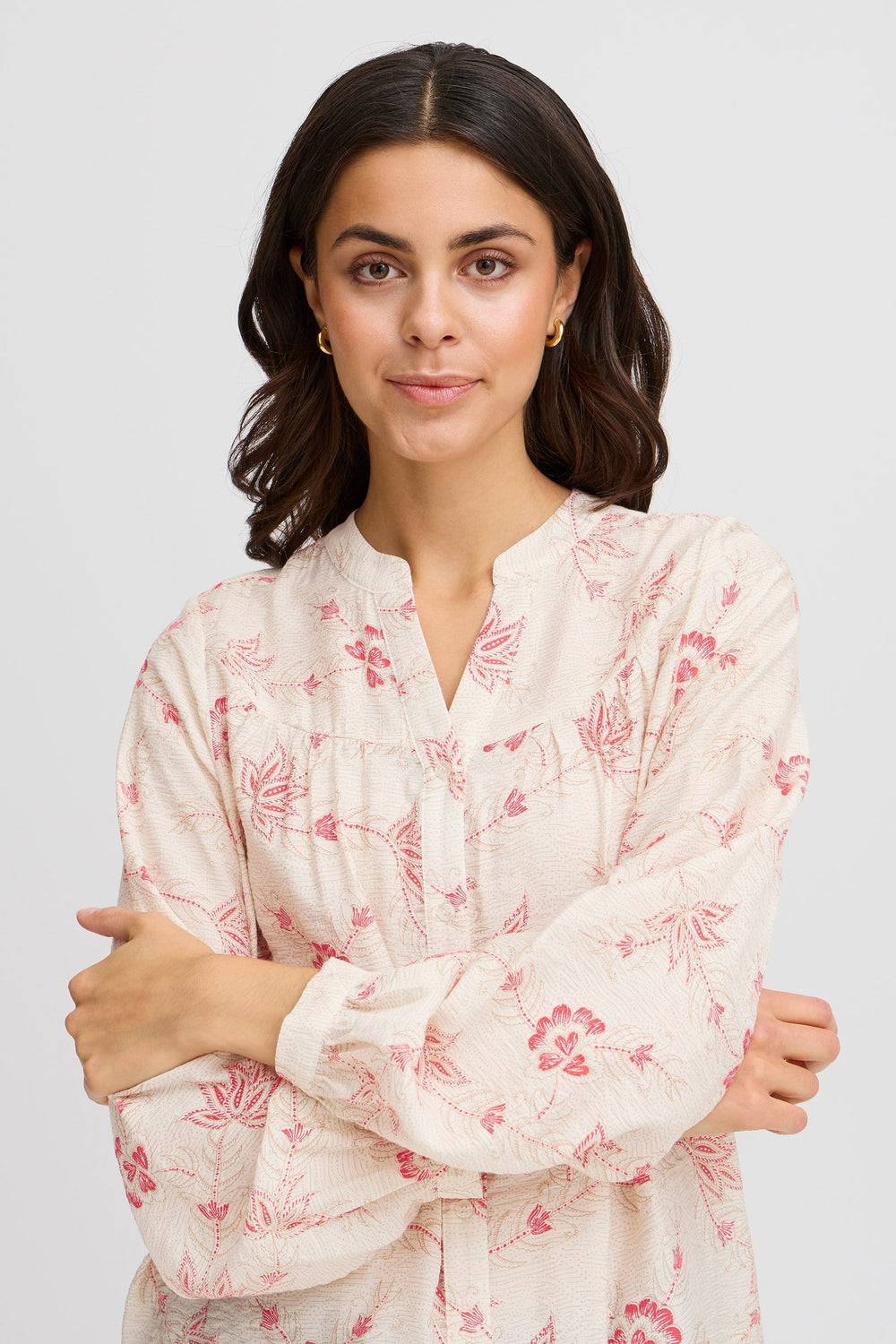 Blouse (lange mouwen) Multicolor - Fransa®