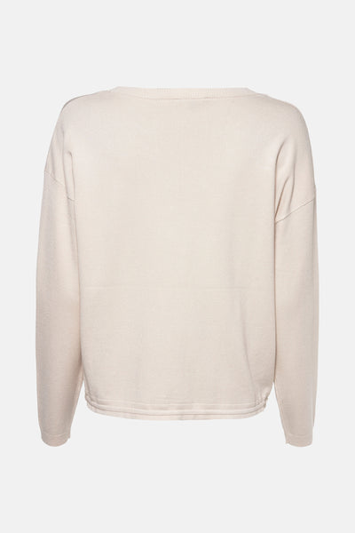 Pull col rond Beige - COMMA
