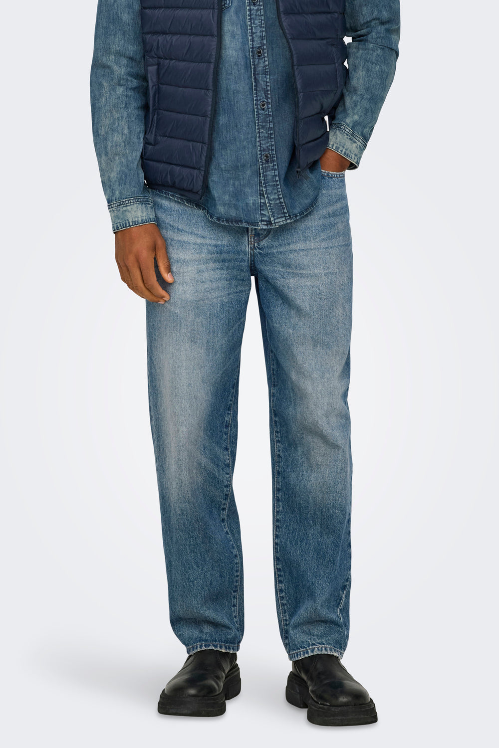 Jeans straight MID BLUE DENIM - ONLY & SONS®