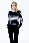 Pull col rond Bleu - CAROLL