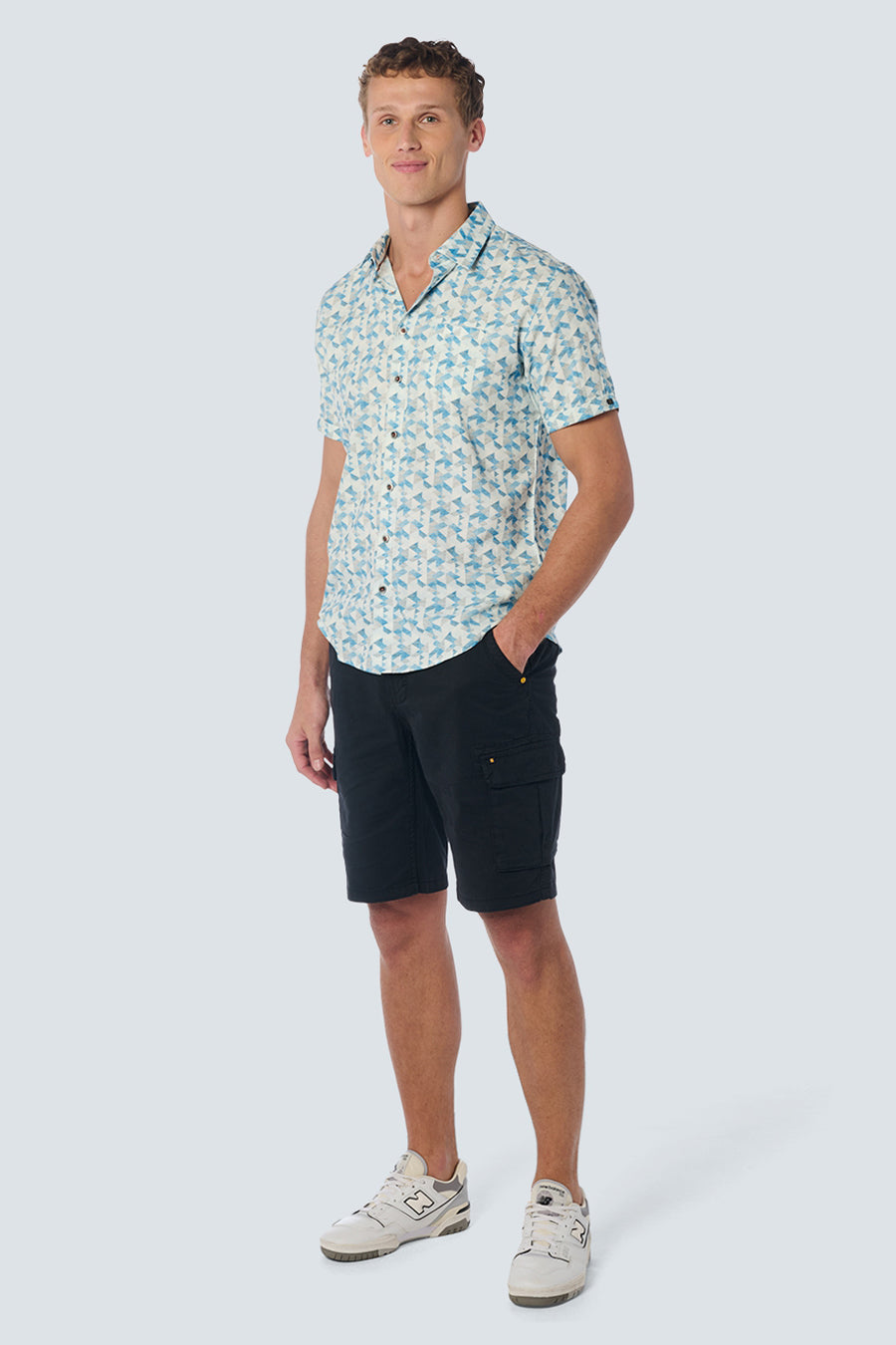 Chemise (manches courtes) Turquoise - NO EXCESS